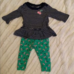 Carters Cherry Print Set
